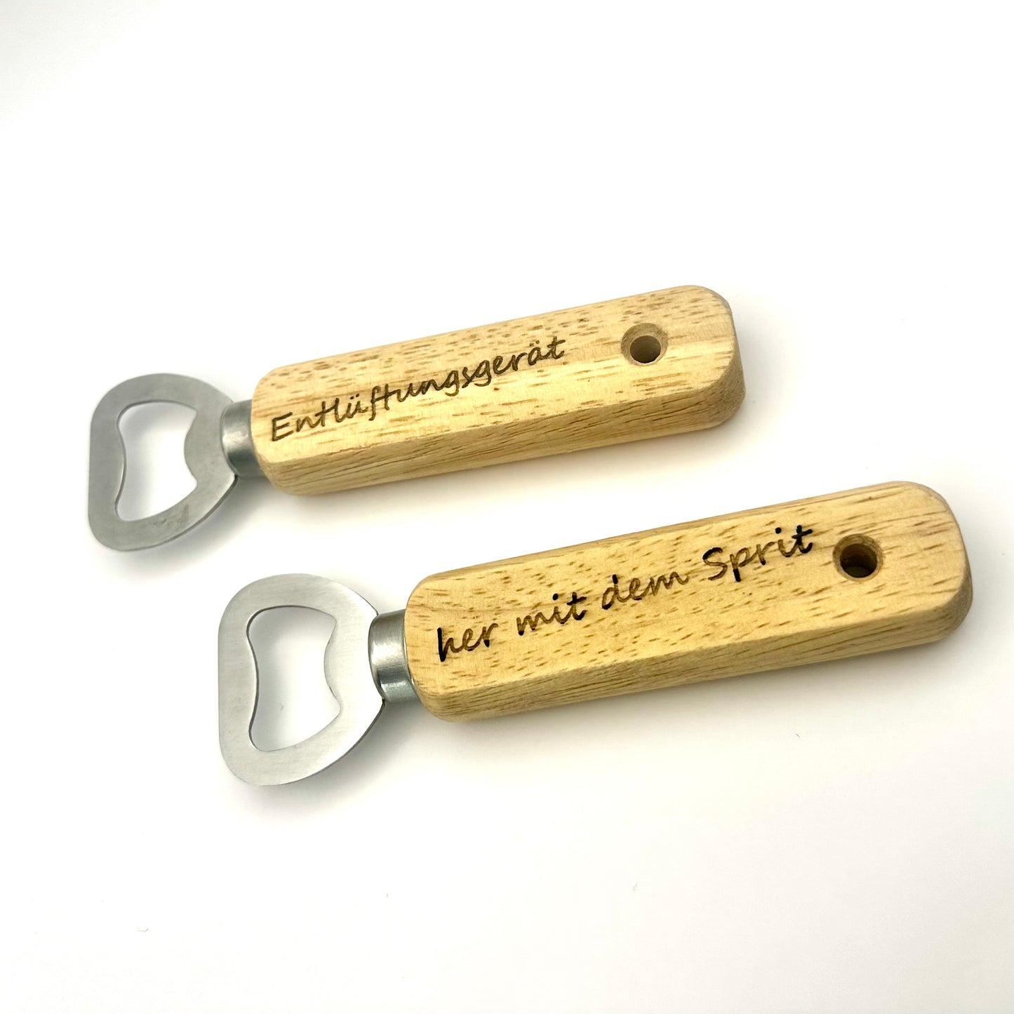 Benzinkrank Flaschenöffner - Holz